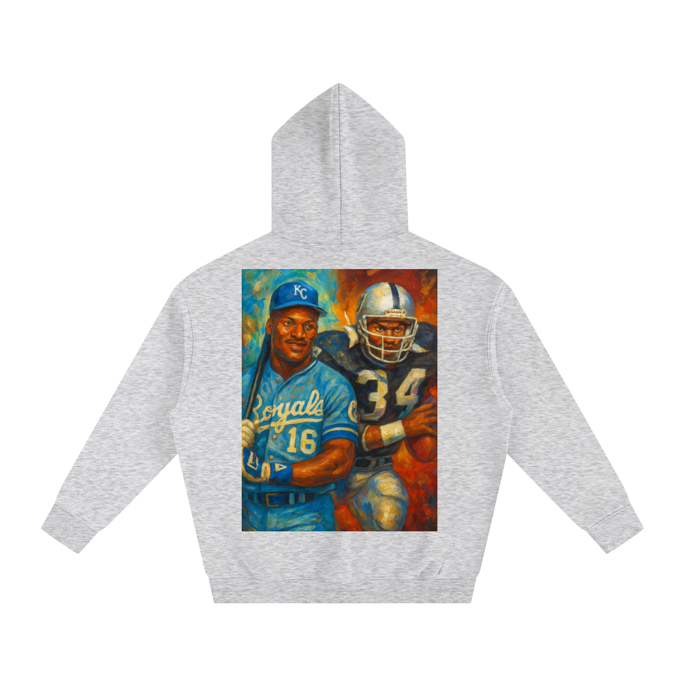 Bo Jackson Oversize Fleeced Hoodie