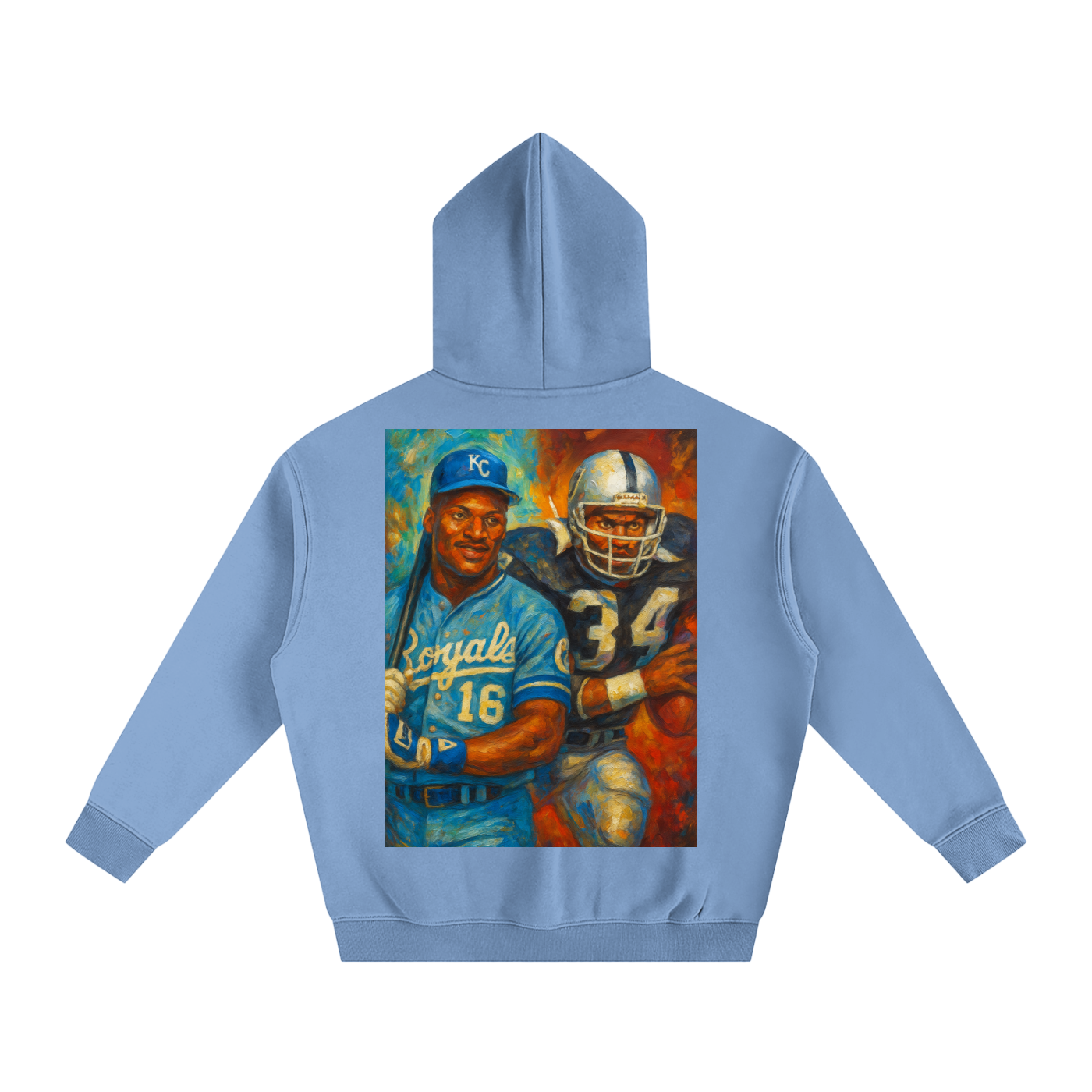 Bo Jackson Oversize Fleeced Hoodie