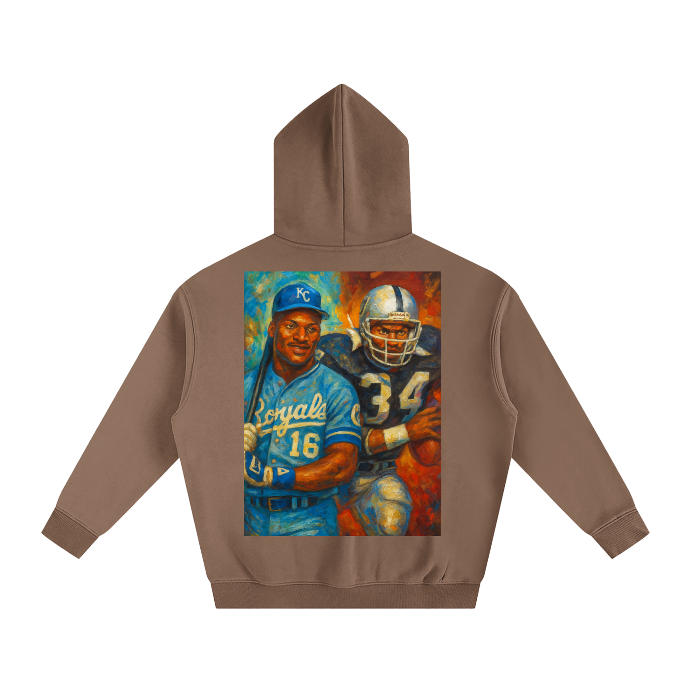 Bo Jackson Oversize Fleeced Hoodie