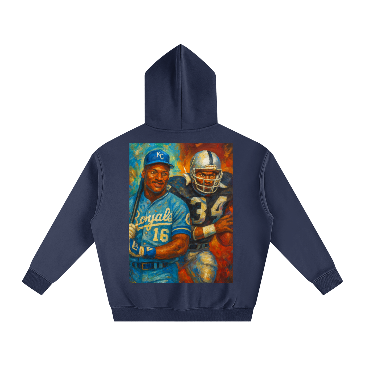 Bo Jackson Oversize Fleeced Hoodie