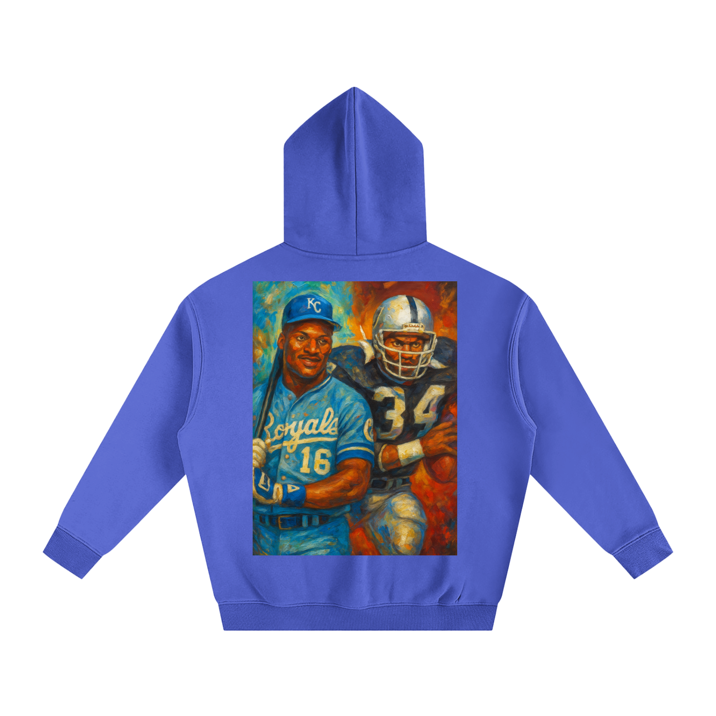 Bo Jackson Oversize Fleeced Hoodie