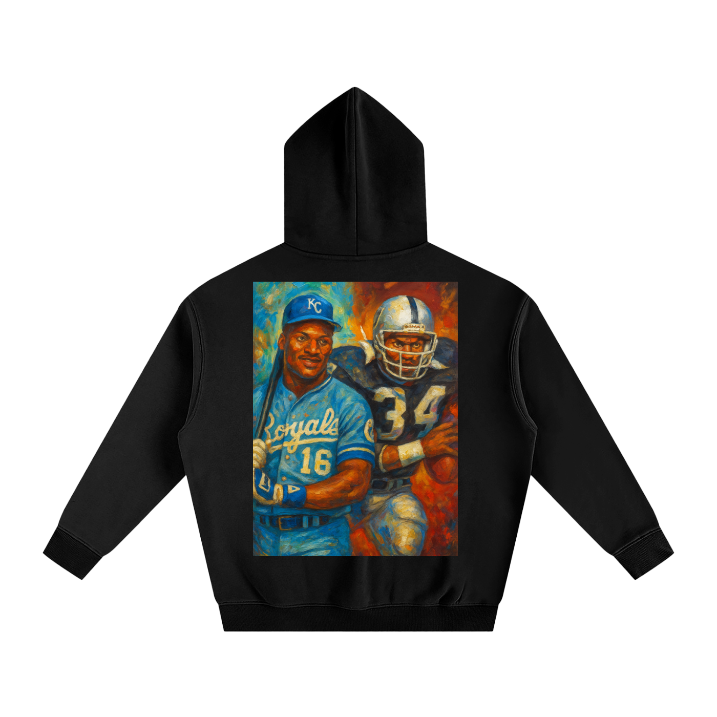 Bo Jackson Oversize Fleeced Hoodie